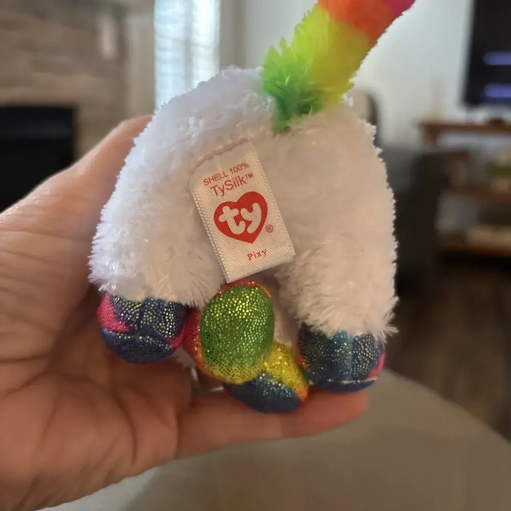 New with tags TY Beanie Boos - PIXY the Unicorn (6 Inch)